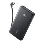 باور بنك Anker Zolo بسعة 10,000mAh مع كابل USB-C مدمج وقدرة شحن 22.5 واط