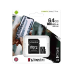 كارت ميموري كينجستون اصلي Micro SD سعة 64 جيجابايت