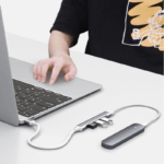 ⁦موزع USB 3.0 بأربعة منافذ، محول توسعة USB عالي السرعة⁩ - الصورة ⁦3⁩